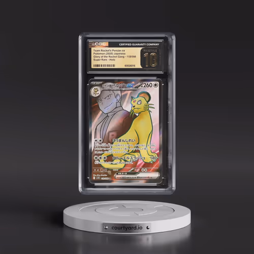 2025 Pokémon SV10-Glory of Team Rocket #118 Team Rocket's Persian EX - Holo Super Rare (CGC 10 PRIST