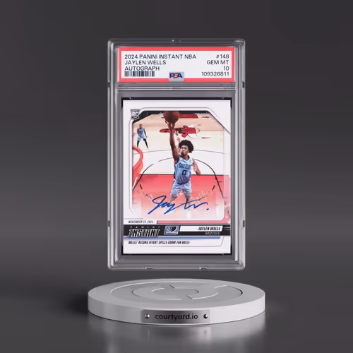 2024 Panini Instant NBA #148 Jaylen Wells - Autograph (PSA 10 GEM MINT)