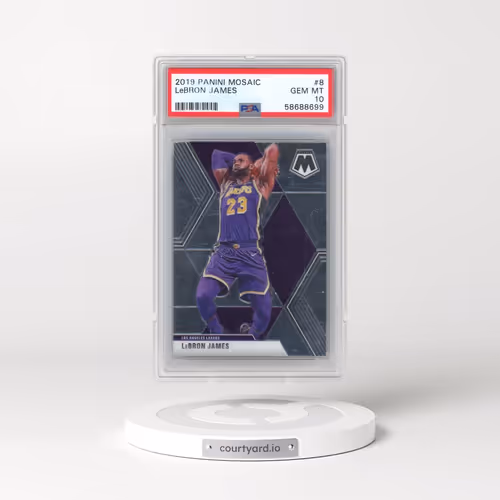 2019 Panini Mosaic #8 LeBron James (PSA 10 GEM MINT)