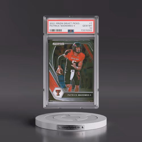 2021 Panini Prizm Draft Picks #7 Patrick Mahomes II (PSA 10 GEM MINT)