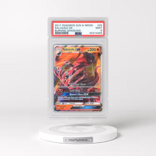 2017 Pokémon Sun & Moon Burning Shadows #25 Salazzle GX - Holo (PSA 9 MINT)