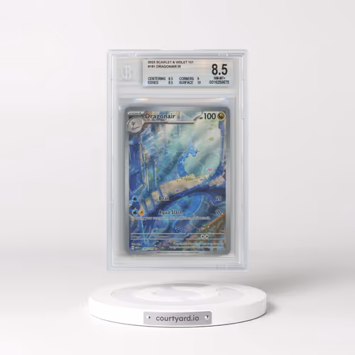 2023 Scarlet & Violet 151 - MEW EN #181 Dragonair - Illustration Rare Holo (BGS 8.5 NM-MT+)