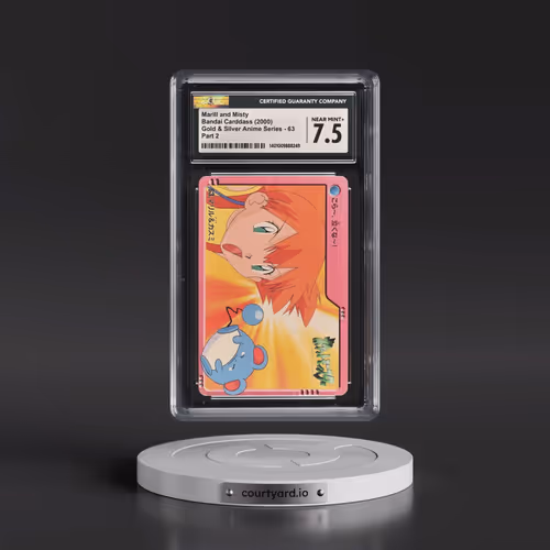 2000 Gold and Silver Anime Series #63 Marill and Misty - Part 2 (CGC 7.5 NM+)