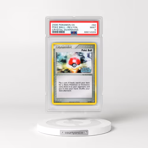 2006 Pokémon EX Crystal Guardians #82 Poke Ball - Reverse Foil (PSA 9 MINT)