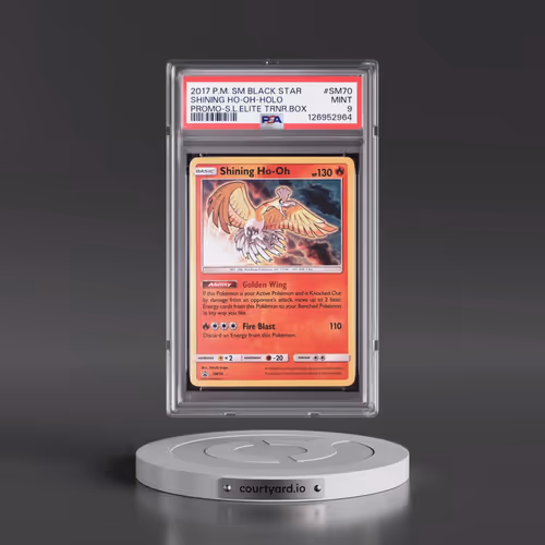 2017 Pokémon SM Black Star Promo #SM70 Shining HO-Oh - Holo Holo Shining Legends Elite Trainer Box (