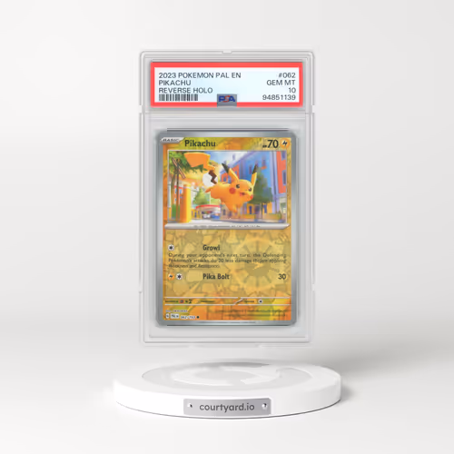 2023 Pokémon Pal EN-Paldea Evolved #062 Pikachu - Reverse Holo (PSA 10 GEM MINT)