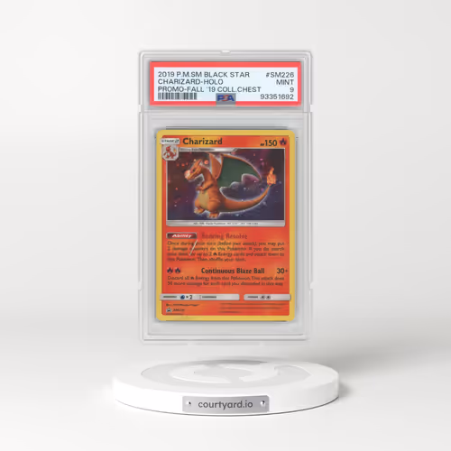 2019 Pokémon SM Black Star Promo #SM226 Charizard - Holo Fall 2019 Collector Chest (PSA 9 MINT)