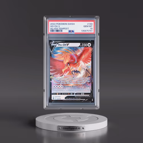2022 Pokémon Sword & Shield Silver Tempest #140 HO-Oh V - Holo (PSA 10 GEM MINT)