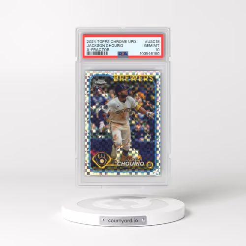 2024 Topps Chrome Update #USC18 Jackson Chourio - X-Fractor (PSA 10 GEM MINT)