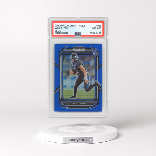 2023 Panini Prizm Draft Picks #103 Will Levis - Blue (PSA 8 NM-MT)