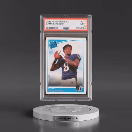 2018 Panini Donruss #317 Lamar Jackson (PSA 9 MINT)