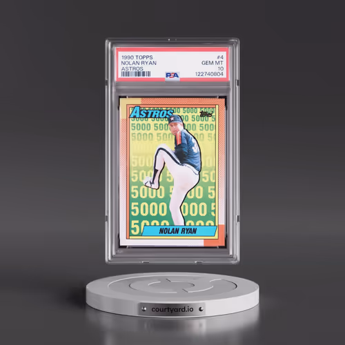 1990 Topps #4 Nolan Ryan - Astros (PSA 10 GEM MINT)