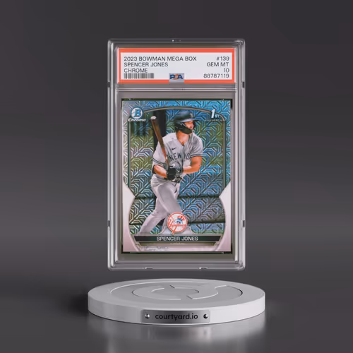 2023 Bowman Mega Box Chrome #139 Spencer Jones (PSA 10 GEM MINT)