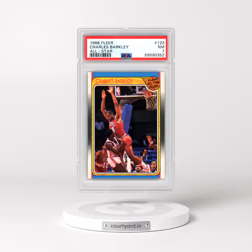 1988 Fleer #129 Charles Barkley - All-Star (PSA 7 NM)