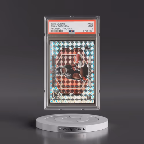2023 Panini Mosaic NFL Debut #ND9 Bijan Robinson - Mosaic (PSA 9 MINT)