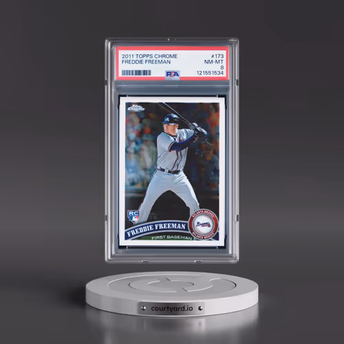 2011 Topps Chrome #173 Freddie Freeman (PSA 8 NM-MT)