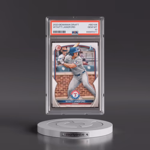2023 Bowman Draft #BD106 Wyatt Langford (PSA 10 GEM MINT)