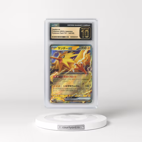 2023 Pokémon Card 151 #145/165 Zapdos ex (CGC 10 PRISTINE)