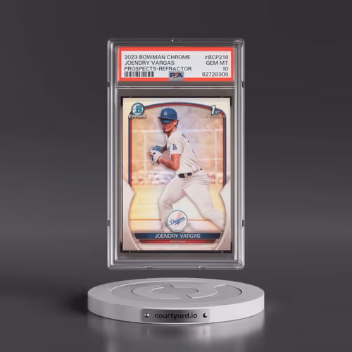 2023 Bowman Chrome Prospects #BCP218 Joendry Vargas - Refractor (PSA 10 GEM MINT)