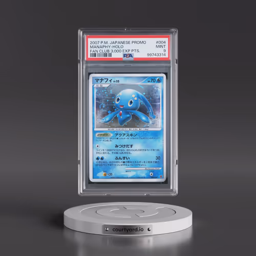 2007 Pokémon Promo #004 Manaphy - Holo Fan Club 3,000 Exp Pts. (PSA 9 MINT)