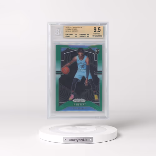 2019 Panini Prizm #249 Ja Morant - Green Prizm (BGS 9.5 GEM MINT)