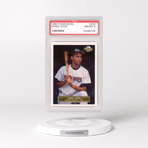 1992 Fleer Excel #210 Derek Jeter (PSA 8 NM-MT)