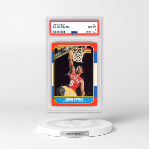 1986 Fleer #31 Julius Erving (PSA 8 NM-MT)