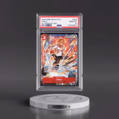 2025 One Piece Starter Deck ST21-EX Gear 5 #003 Sanji - Alternate Art (PSA 10 GEM MINT)