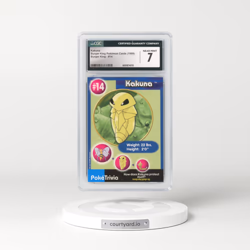 1999 Burger King Pokémon Cards - English #14 Kakuna (CGC 7 NM)