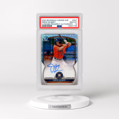 2023 Bowman Mega Box Chrome Prospect Autographs #DGT Drew Gilbert (PSA 10 GEM MINT)