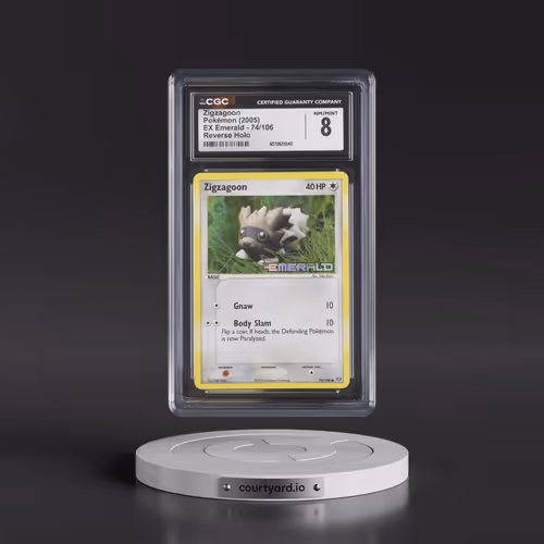 2005 EX Emerald #74/106 Zigzagoon - Reverse Holo (CGC 8 NM-MT)