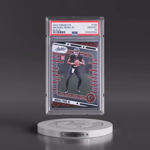 2024 Panini Absolute #108 Michael Penix Jr. - Black (PSA 10 GEM MINT)
