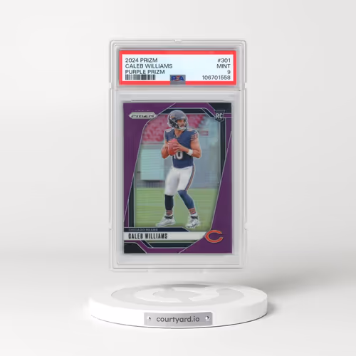 2024 Panini Prizm #301 Caleb Williams - Purple Prizm (PSA 9 MINT)