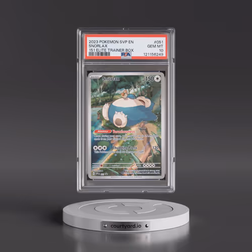 2023 Pokémon Svp EN-SV Black Star Promo #051 Snorlax - 151 Elite Trainer Box (PSA 10 GEM MINT)