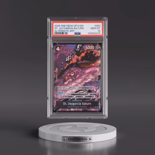 2025 One Piece OP13-Carrying on His Will #083 St. Jaygarcia Saturn - Alternate Art (PSA 10 GEM MINT)