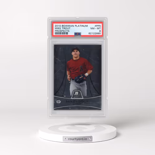 2010 Bowman Platinum Prospects #PP5 Mike Trout (PSA 8 NM-MT)