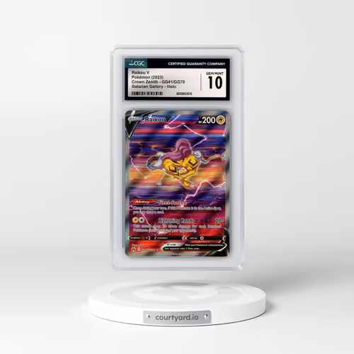 2022 Crown Zenith #GG41/GG70 Raikou V - Holo (CGC 10 GEM MINT)