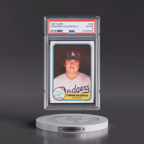 1981 Fleer #140 Fernando Valenzuela (PSA 6 EX-MT)