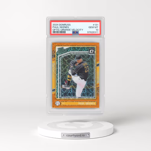 2024 Panini Donruss #131 Paul Skenes - Optic-Orange Velocity (PSA 10 GEM MINT)