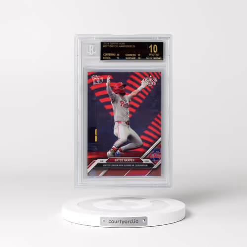 2024 Topps Now #277 Bryce Harper/3125* (BGS 10 PRISTINE)