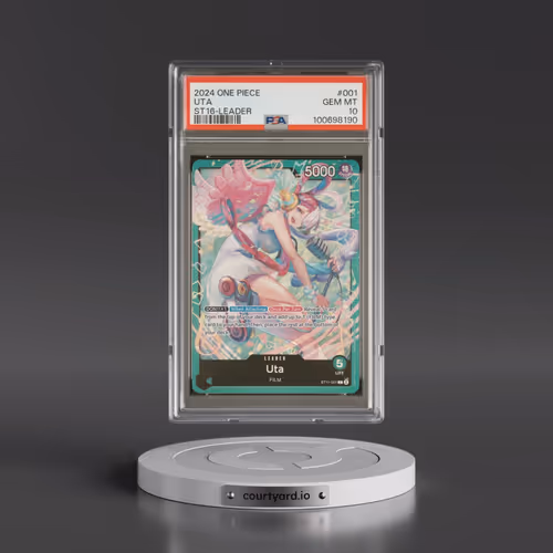 2024 One Piece Starter Deck ST16-Green Uta #001 Uta - Leader (PSA 10 GEM MINT)