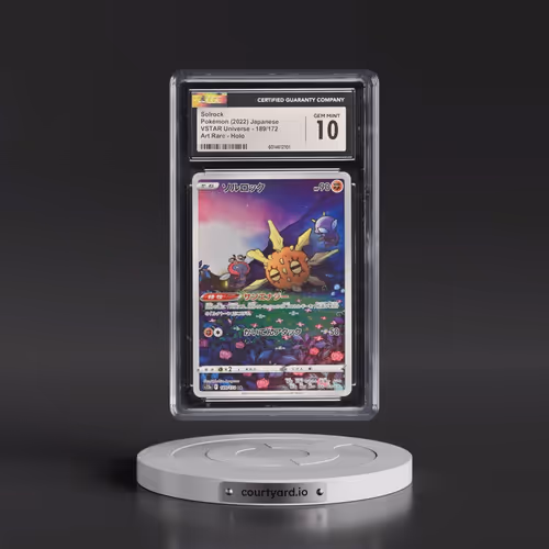 2022 VSTAR Universe #189/172 Solrock - Art Rare Holo (CGC 10 GEM MINT)
