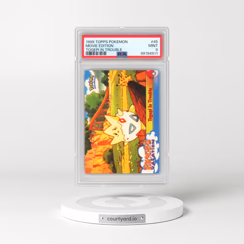 1999 Topps Pokémon the Movie Edt #45 Movie Edition - Togepi in Trouble (PSA 9 MINT)