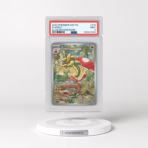 2024 Pokémon Ssp EN-Surging Sparks #210 Flapple - Illustration Rare (PSA 9 MINT)