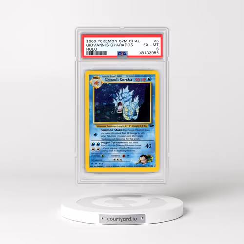 2000 Pokémon Gym Challenge #5 Giovanni's Gyarados - Holo (PSA 6 EX-MT)
