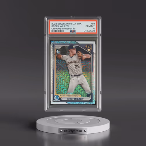 2024 Bowman Mega Box Chrome Prospects #86 Brock Wilken (PSA 10 GEM MINT)