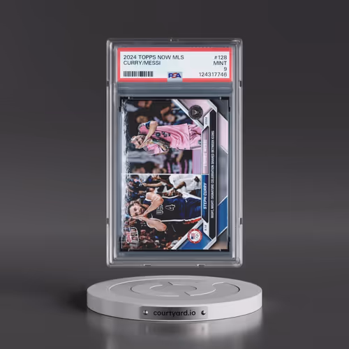 2024 Topps Now MLS #128 Lionel Messi/Steph Curry (PSA 9 MINT)