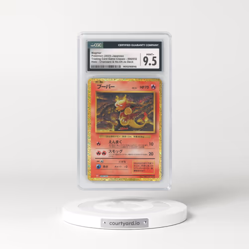 2023 Trading Card Game Classic - CLF, CLL, CLK #006/032 Magmar - Charizard & Ho-Oh ex Deck - CLL Holo (CGC 9.5 MINT+)