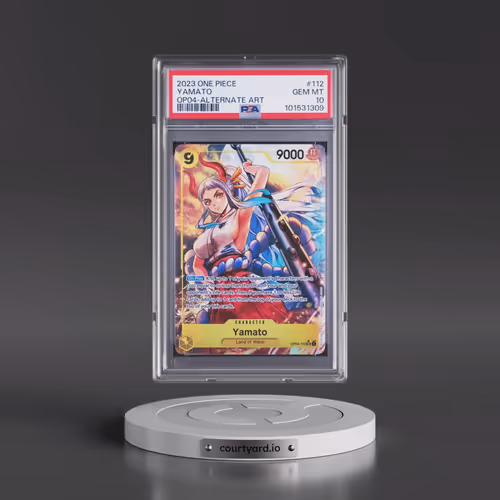 2023 One Piece OP04-Kingdoms of Intrigue #112 Yamato - Alternate Art (PSA 10 GEM MINT)
