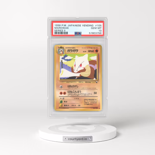 1998 Pokémon Vending #105 Marowak - Series II (PSA 10 GEM MINT)